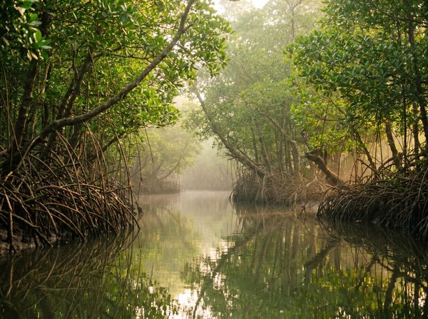 Mangrove forest in the Sundarbans, Bangladesh